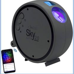 BlissLights Sky Lite 2.0 - RGB LED Laser Star Projector, Galaxy Lighting, Nebula Lamp (Blue Stars, Smart App)