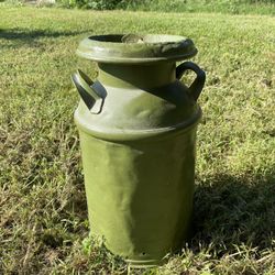 Short Green Milk Jug