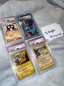 Pokémon cards PSA 10 and Raw (read)