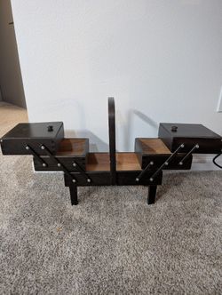 Singer Vintage Accordion 3-tier Storage Box 