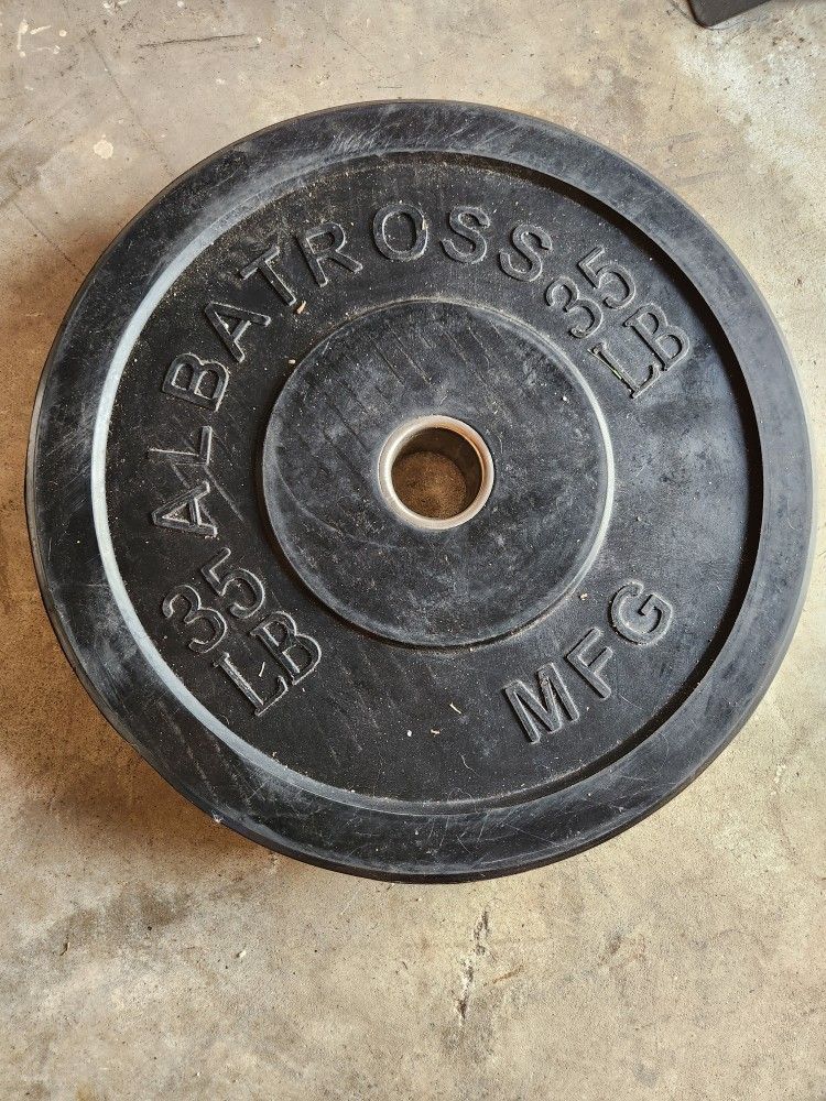 45lb Barbell And 2 35lb Plates 
