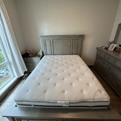 Queen Bed Frame + Luxury firm mattress 