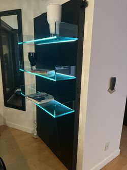 lighted, Glass Shelf, Designer