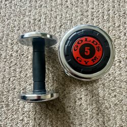 Set of 5 pound dumbbells