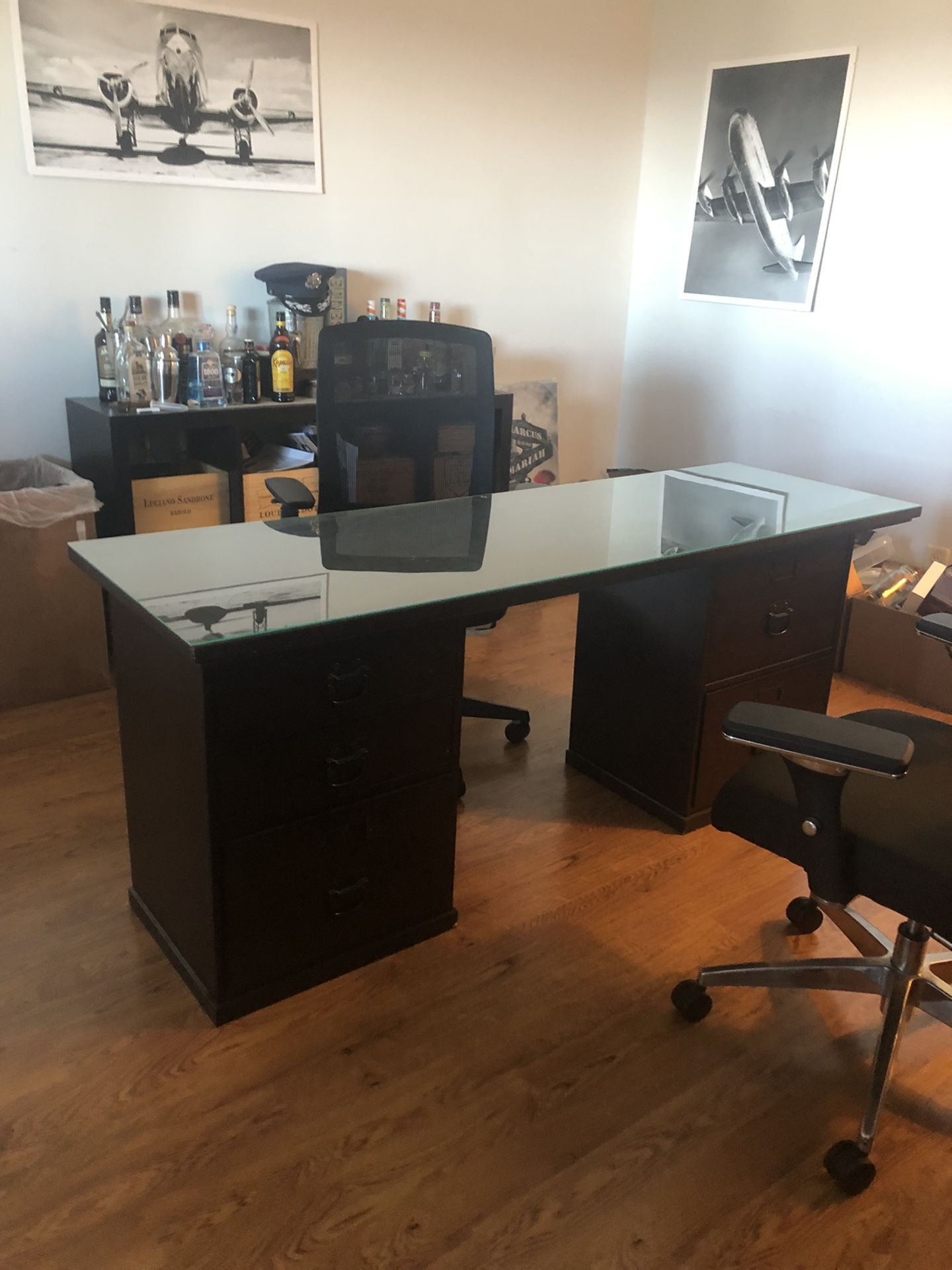 Pottery Barn Bedford 70" Desk With Drawers
