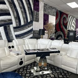 2 PC White Sectional 