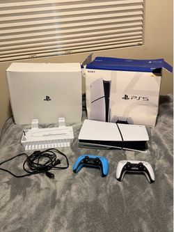 PlayStation 5 1TB 4K Console + 2 Controllers + LED Stand