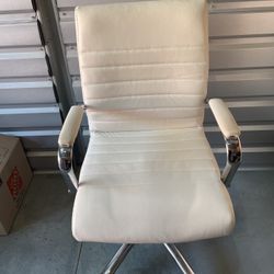 Faux Suede Swivel Office Chair 