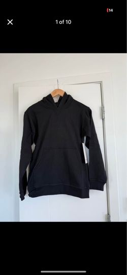 Lululemon Size 4 All Yours Hoodie Cotton Terry Black NWT Pullover Sweatshirt!