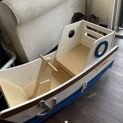 toddler wooden boat