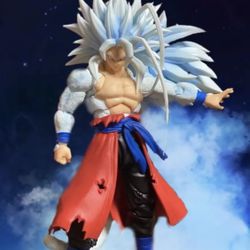 (BRAND NEW STILL SEALED) GOKU WHITE SSJ5 Custom Kong