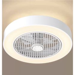 Enclosed Ceiling Fans with Lights Remote Control