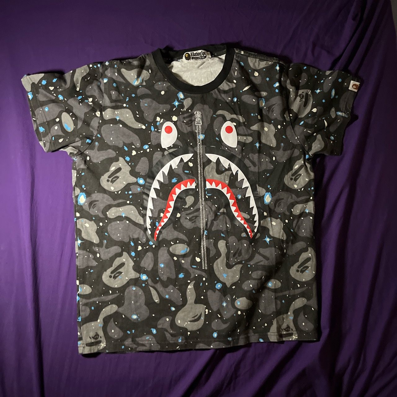 Men’s Bape Shark Camo Graphic T-Shirt