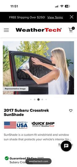 2013-2017 Subaru Crosstrek Full Car Window Shades
