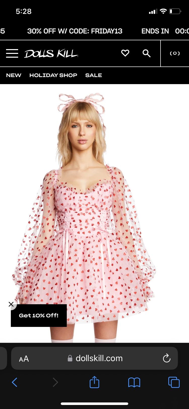 Dolls Kill Heart Dress