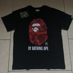 Black red camo bape shirt