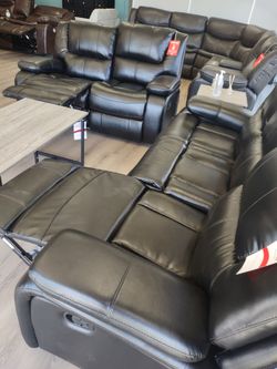New recliner. Sofa and loveseat on sale now. Don't miss