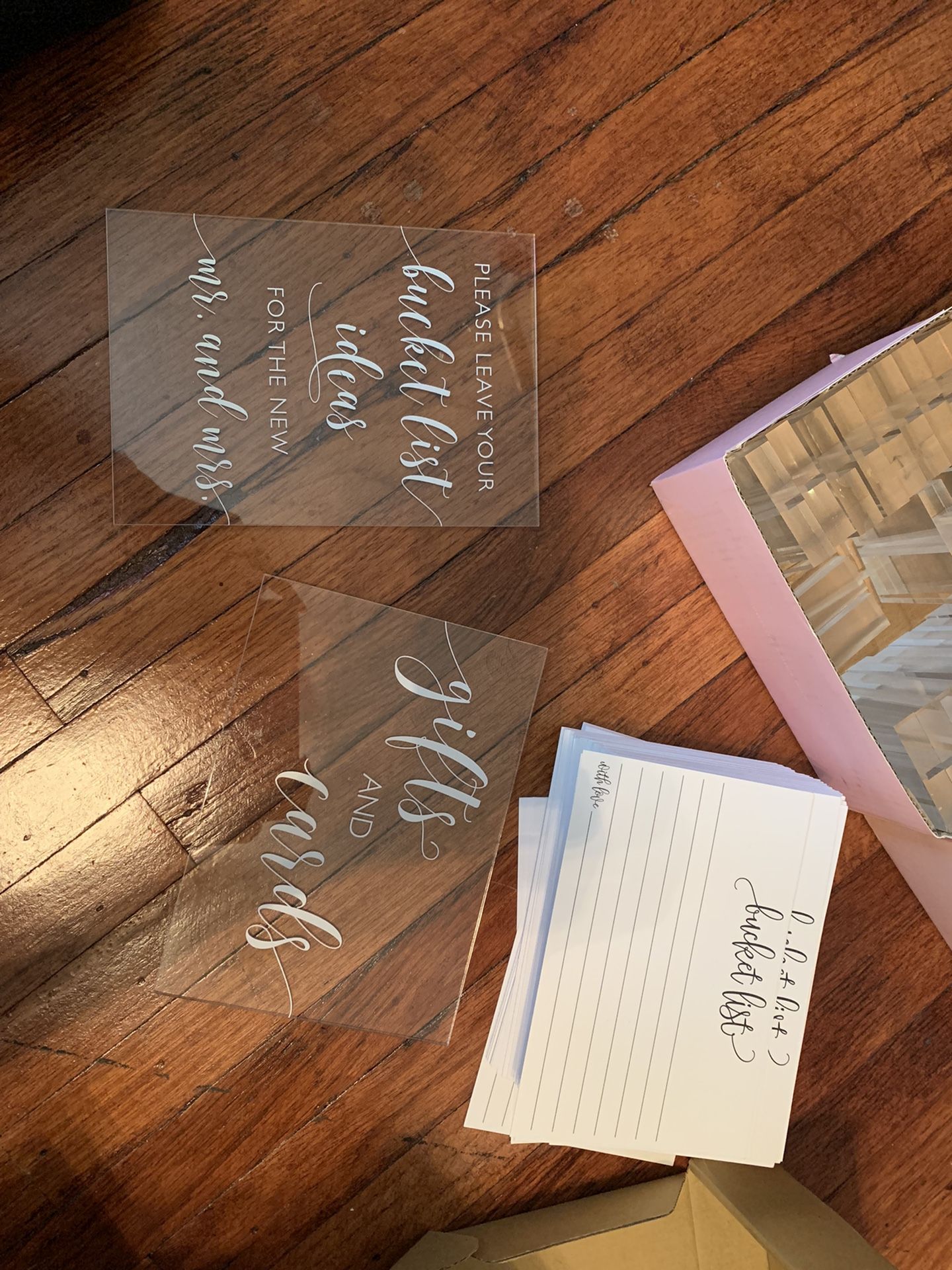 Wedding signage