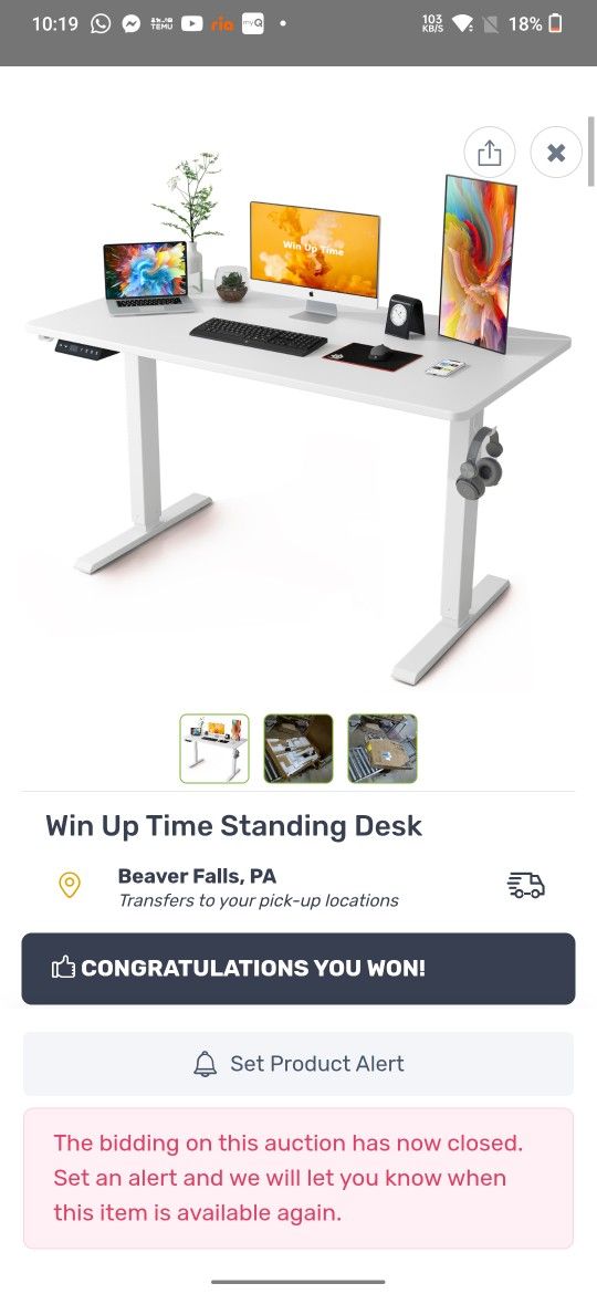 Standing Desk Adjustable Height- Whole Piece Desktop Stand Up Desk, Electric Standing Desk, Sit to Stand Desk for Home & Office Computer Desk