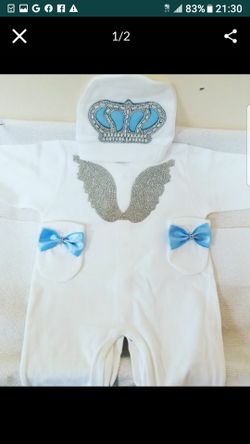 Brand new Baby onesie set with wings to your little angel (0-3)