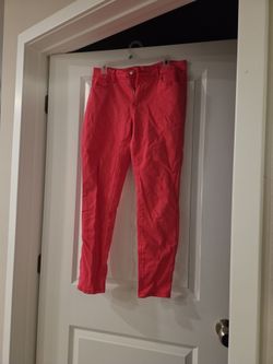 Coral Pink Skinny Jeans