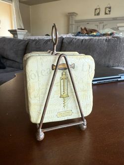 Stone & Cork Coaster Set With Stand