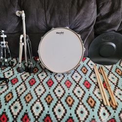 Mendini Student Snare Drum Set With Gig Bag , Stands, 