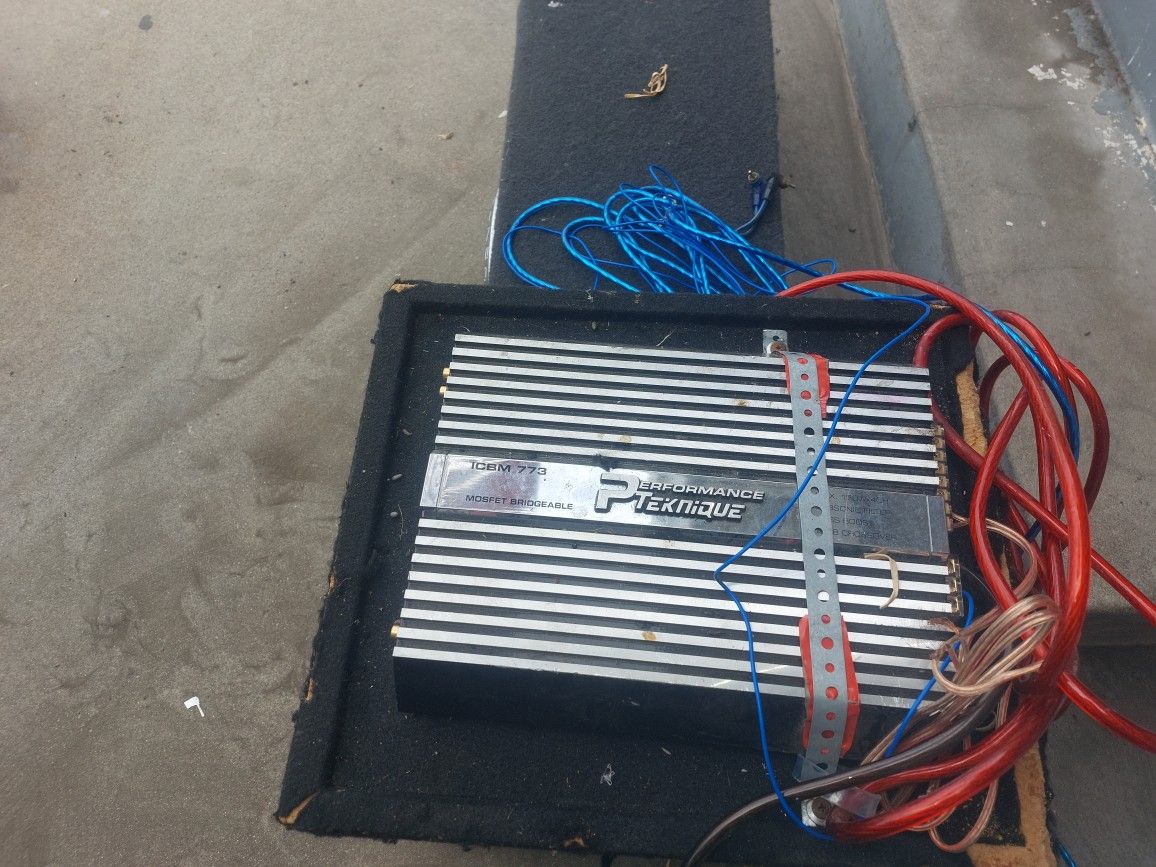 Speaker Boxes and AMP