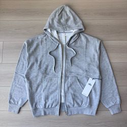 Alo Yoga Gray Zip-Up Hoodie