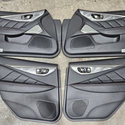Q50 Red Sport 400 Black & Red Stiching Door Panels