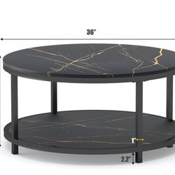 Round beautifull  black coffee table