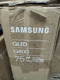 SAMSUNG 75-Inch Class QLED 4K Q80D Series Quantum HDR+, Dolby Atmos Object Tracking Sound Lite, Direct Full Array, Q-Symphony 3.0, Gaming Hub, Smart T