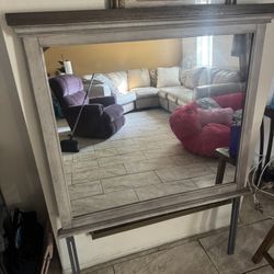 Solo Mirror From A Dresser Set