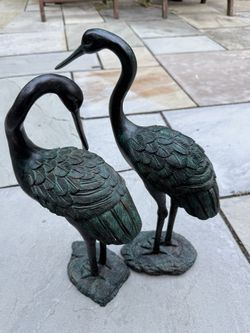 Garden Crane Statues