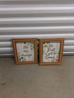Wood Framed Wall Art