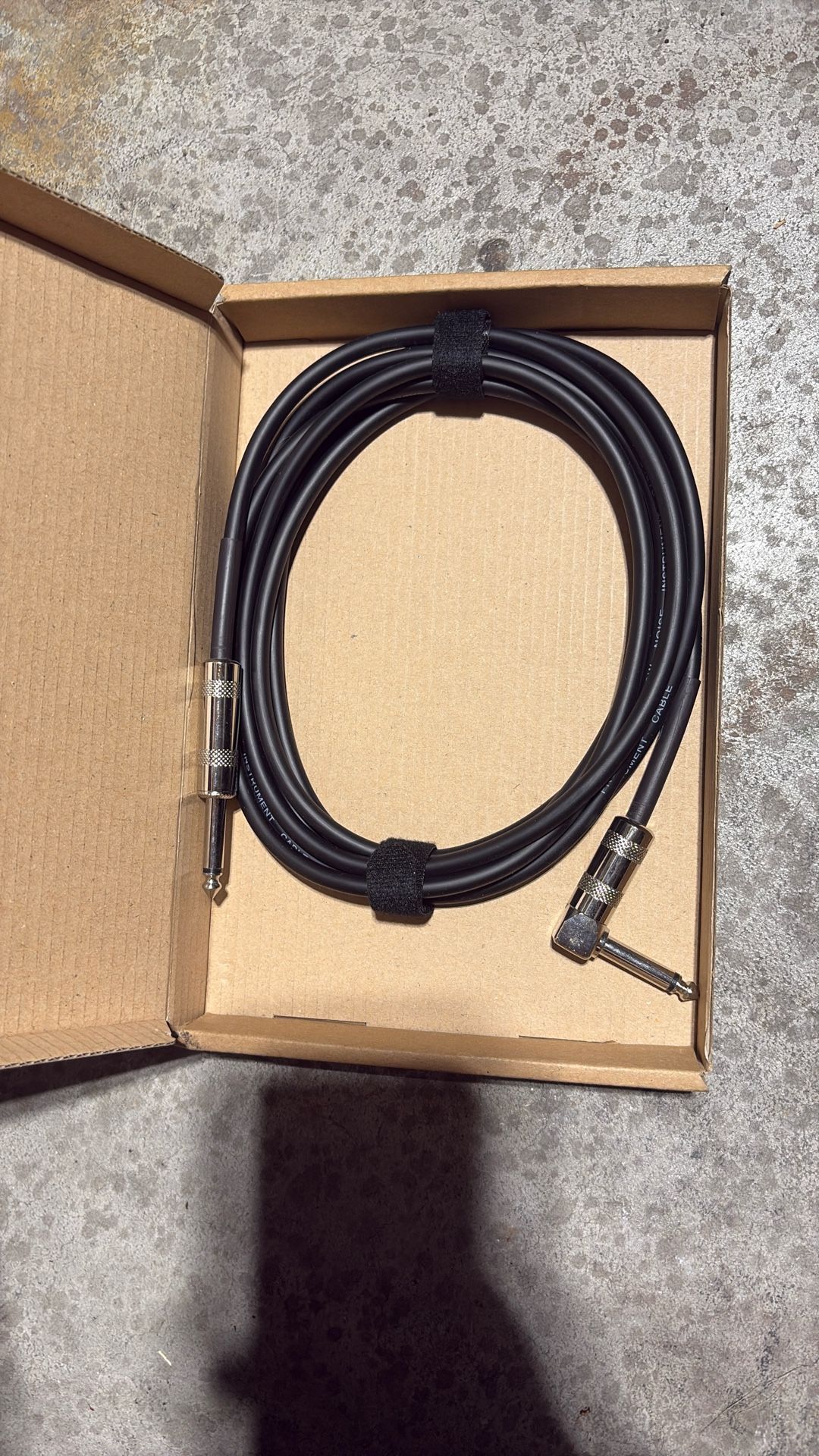 1/4 Inch 6.35mm Guitar Instrument Cable Straight To Right Angle