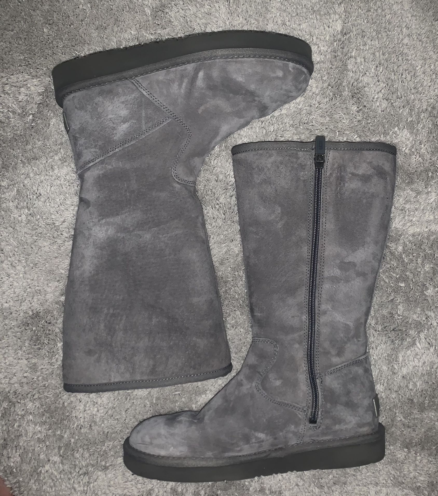 Ugg Grey Suede Boots Sz 6