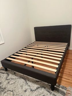 Queen sized bedframe (dark gray)