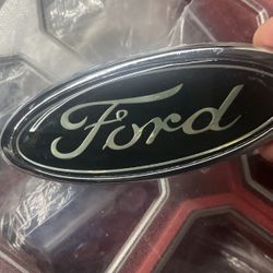 Ford Emblem Chrome Black