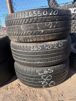 265/50/20 used tires