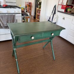 Forest green desk/vanity/table