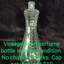 Vintage Avon Perfume Glass Bottle 