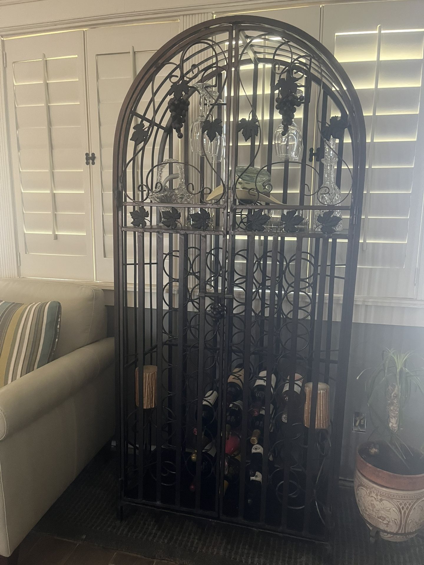 Iron Wine Rack