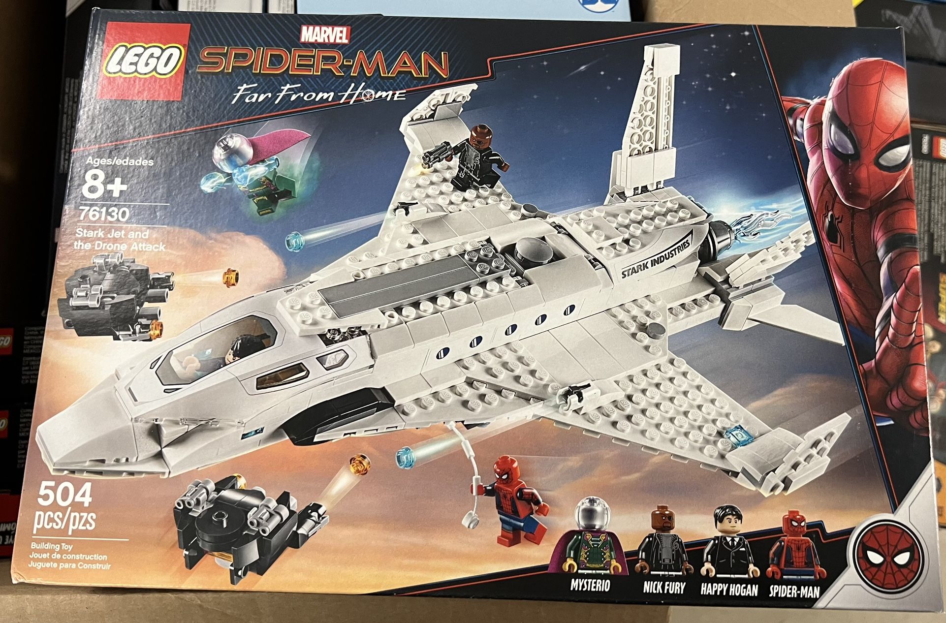 Lego Spider-man Far From Home : Stark Jet And The Drone Attack