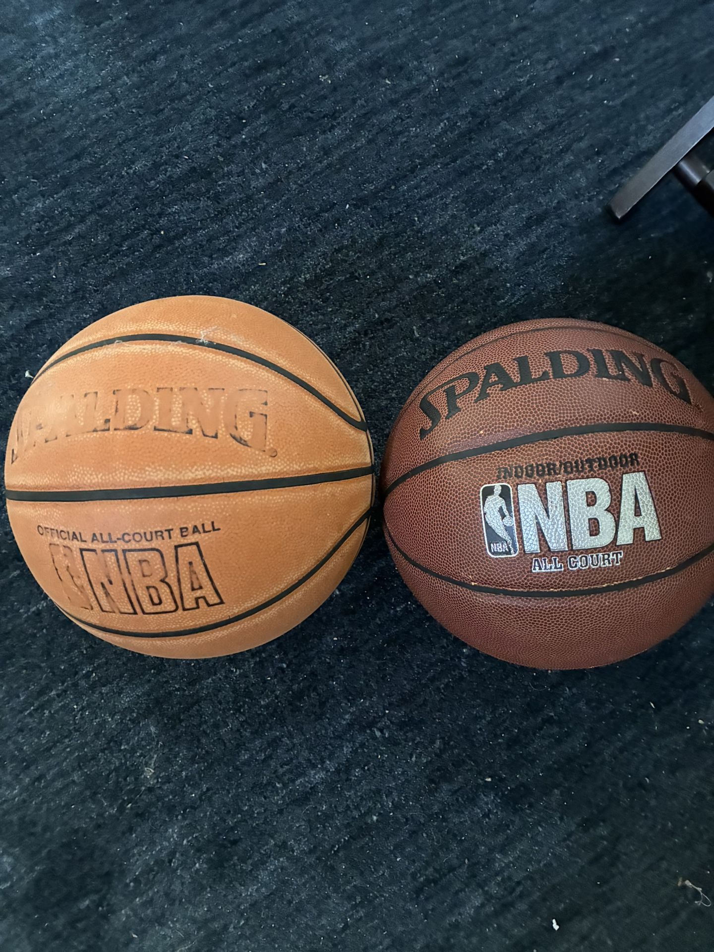 Two Spalding Basketballs