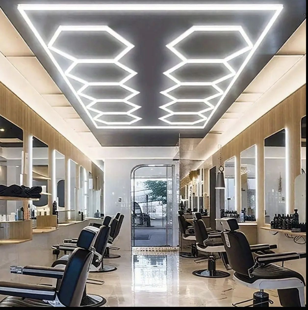 10 Hexagons With Frame