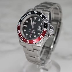 Seiko Mod 40mm GMT Black Dial Sub Style Diver Custom w/ Seiko NH34 GMT Movement