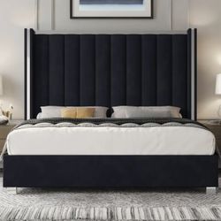 Brand New Black King Bed ( Mattress Sold Separately )