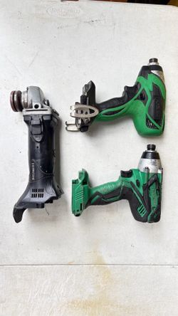 Grinder, Impact Driver, Hitachi 18V