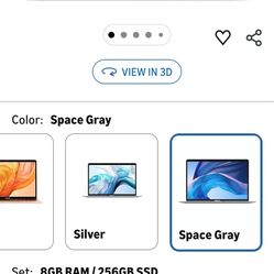 Apple Early 2020 MacBook Air with 1.1GHz Intel Core i3 13-inch 8GB RAM 256GB SSD Storage Space Gray (Renewed)